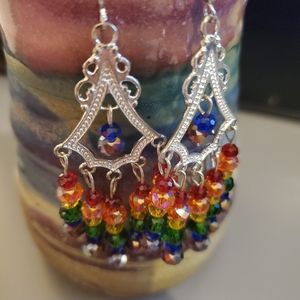 💎 OOAK Handmade Dangle Chandelier Earrings